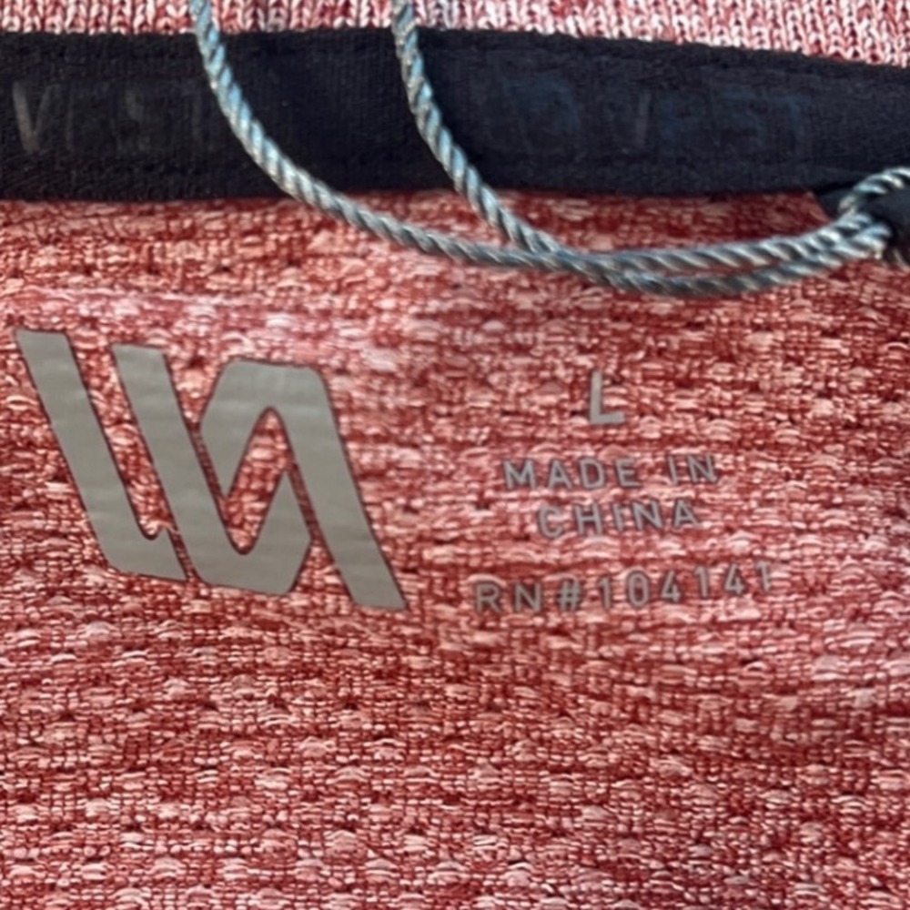 VRST Mens Circuit Seamless Golf Polo Desert Rust White MVG10039SD L NWT - Picture 5 of 9